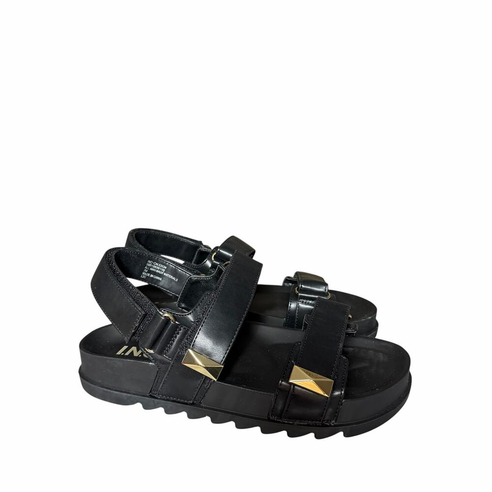 I.N.C. International Concepts Women's Caledon Footbed Black Sandals Size 7 NEW